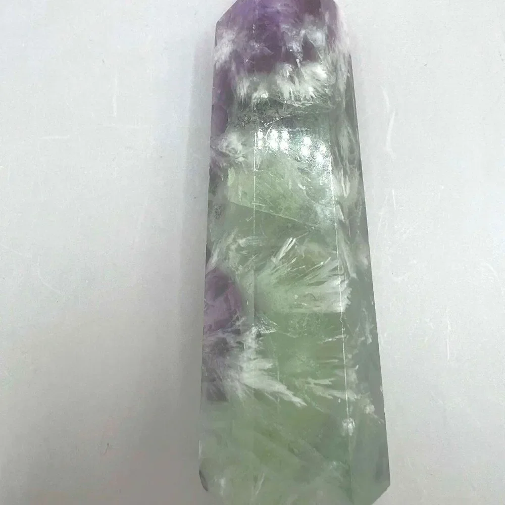 Snowflake/Feather Fluorite Point
